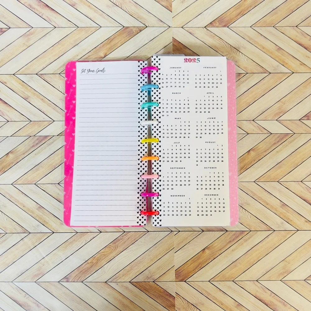 Skinny classic size planner Happy cupid gnomes Valentine’s weekly layout